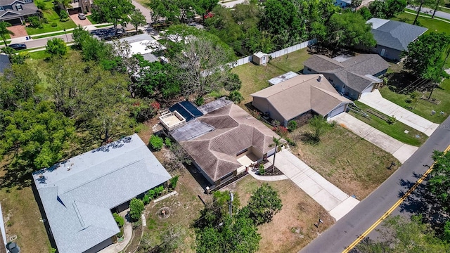 drone / aerial view featuring a residential view