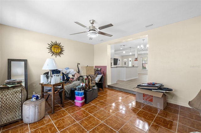 1131 60th Ave S, Saint Petersburg, FL 33705 - misc room with a ceiling fan and baseboards