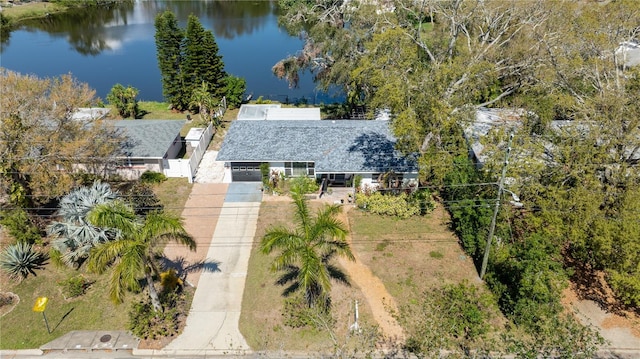 1131 60th Ave S, Saint Petersburg, FL 33705 - view from above of property with a nearby body of water