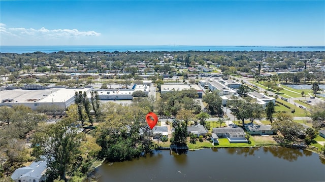 1131 60th Ave S, Saint Petersburg, FL 33705 - aerial view of a large body of water and a tree filled landscape