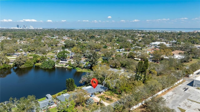 1131 60th Ave S, Saint Petersburg, FL 33705 - view of property location with a nearby body of water and a tree filled landscape