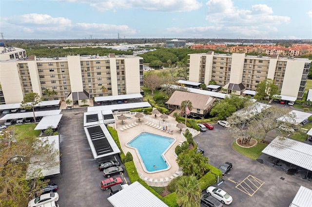 birds eye view of property