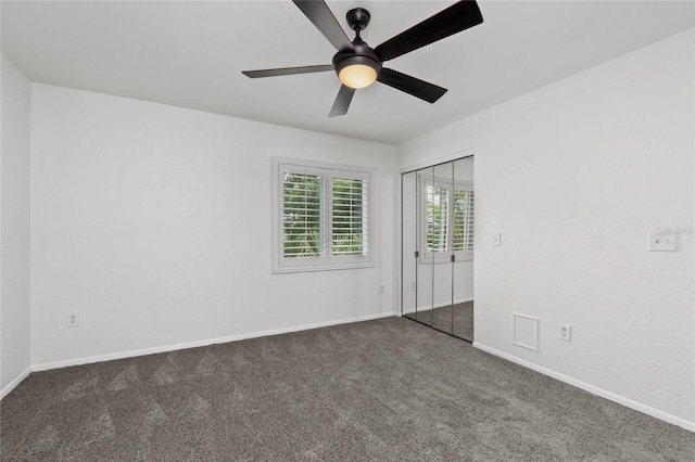 3101 W El Prado Blvd Unit B, Tampa, FL 33629 - spare room with carpet floors, ceiling fan, and baseboards