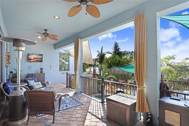 view of sunroom / solarium