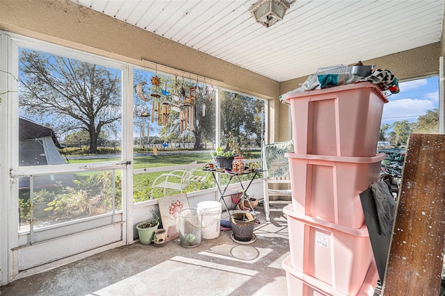 sunroom / solarium featuring a wealth of natural light