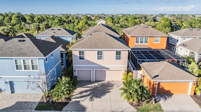 birds eye view of property featuring a residential view