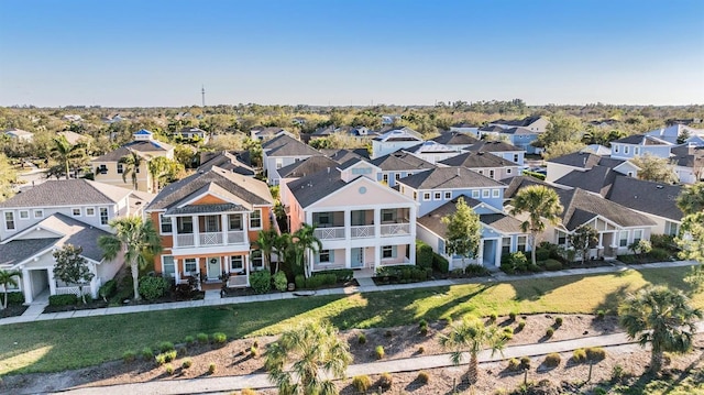 drone / aerial view featuring a residential view