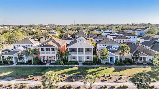 birds eye view of property featuring a residential view