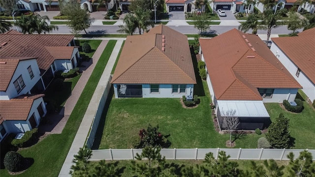 drone / aerial view featuring a residential view