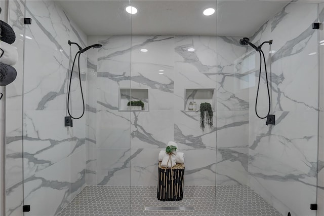 315 40th St S, Saint Petersburg, FL 33711 - full bathroom with a marble finish shower