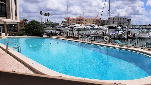 pool with fence