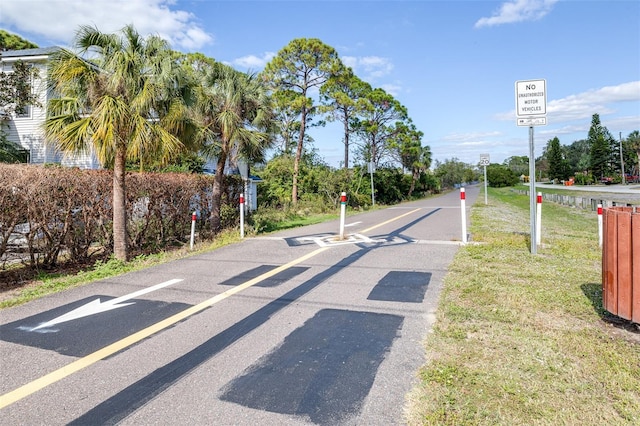 view of road