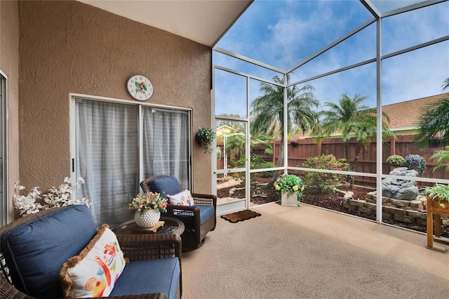 view of sunroom / solarium