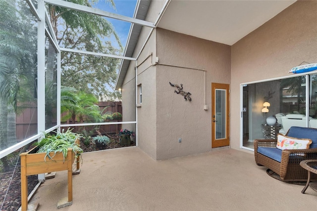 view of sunroom / solarium