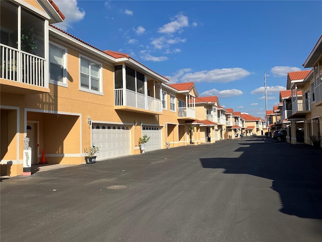 view of street featuring a residential view