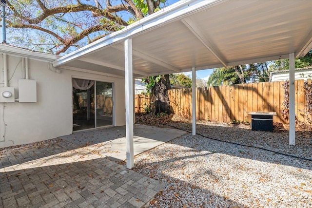 view of patio with fence