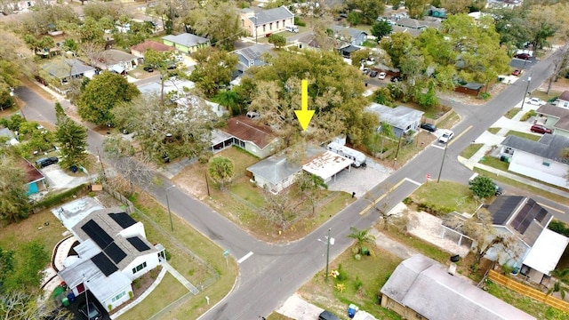 bird's eye view featuring a residential view