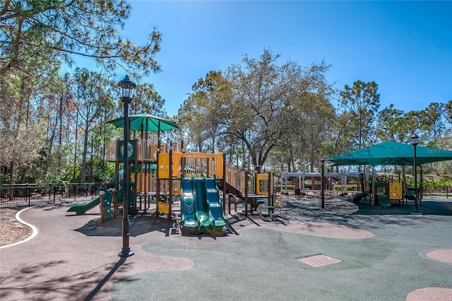 view of communal playground