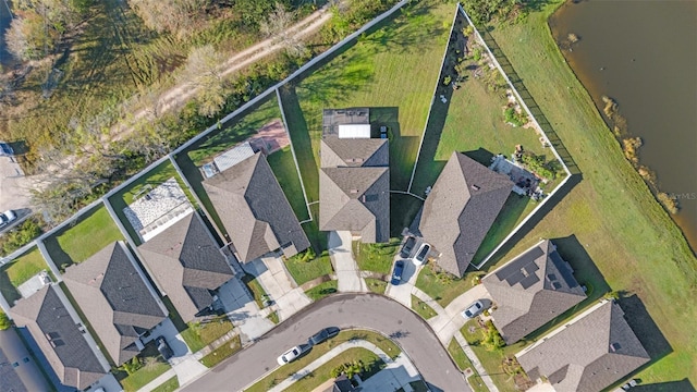 aerial view featuring a residential view