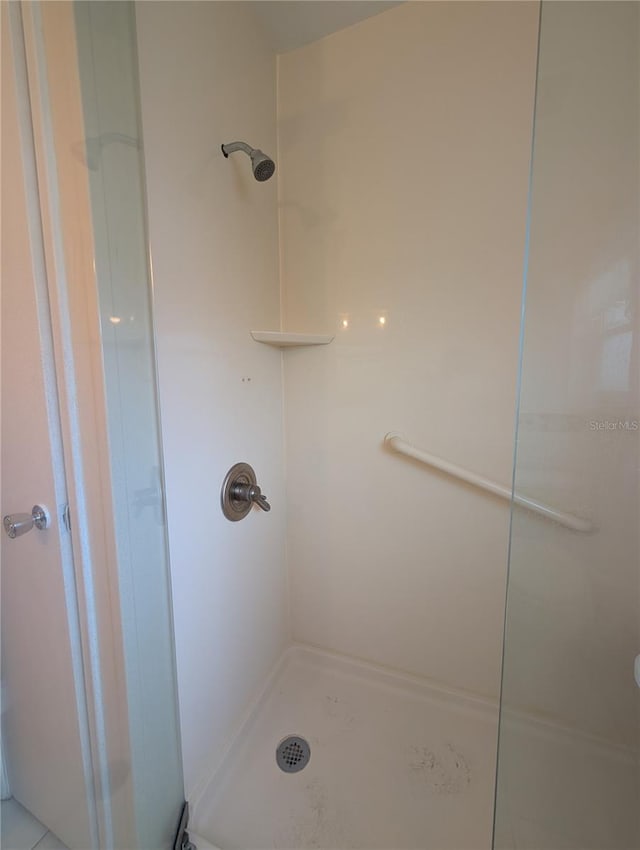 bathroom featuring a walk in shower