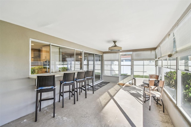 view of sunroom / solarium