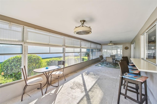 sunroom / solarium with a wealth of natural light