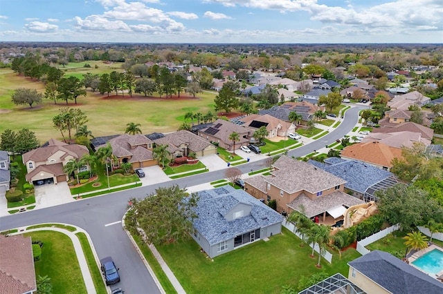 bird's eye view featuring a residential view