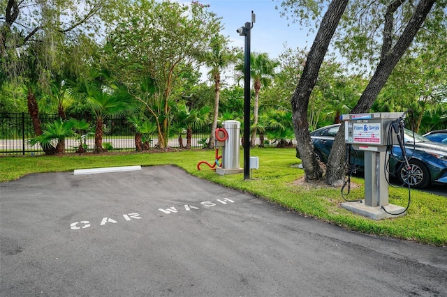 exterior space with fence