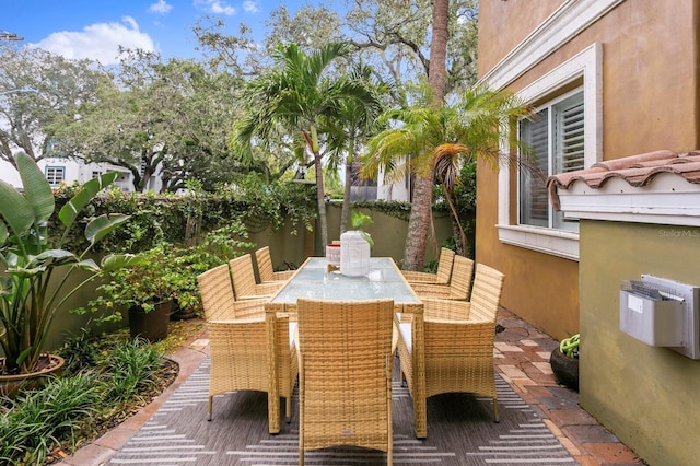 view of patio / terrace with outdoor dining area