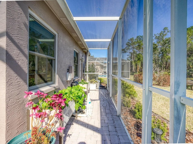 view of sunroom / solarium