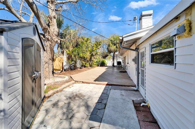 view of patio / terrace with fence