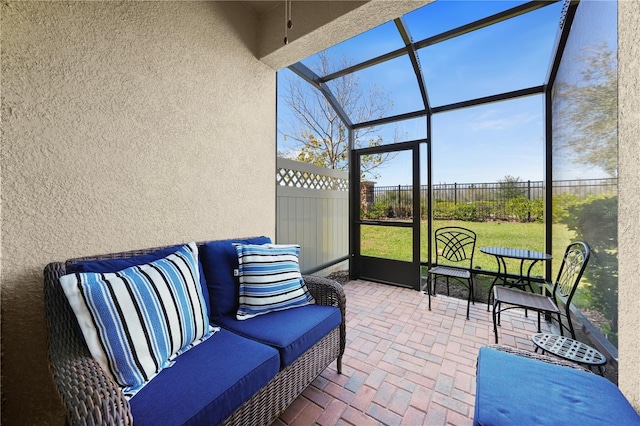 view of sunroom / solarium