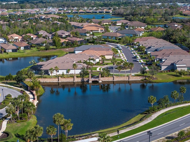 10446 Highland Park Pl, Palmetto, FL 34221 - aerial view of property's location with nearby suburban area and a nearby body of water