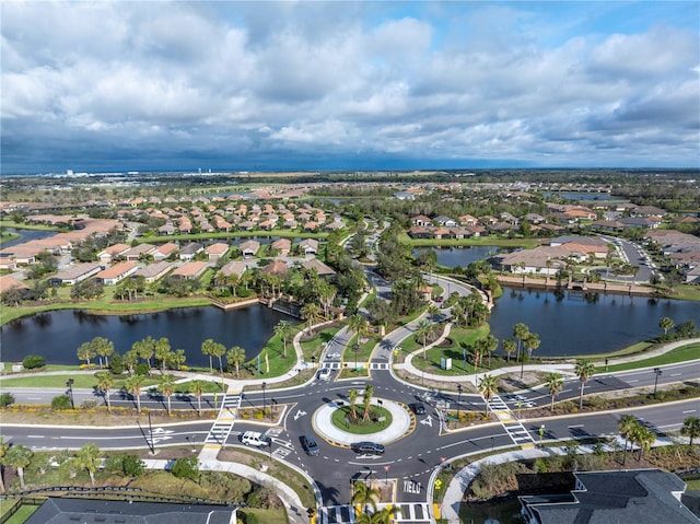 10446 Highland Park Pl, Palmetto, FL 34221 - aerial overview of property's location featuring a large body of water and nearby suburban area