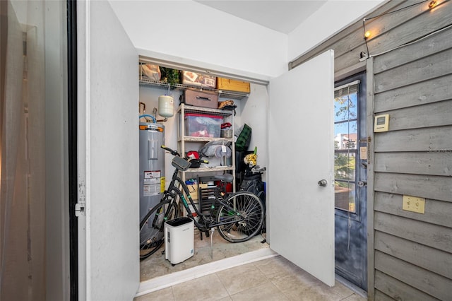 interior space with water heater