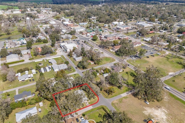 aerial view featuring a residential view