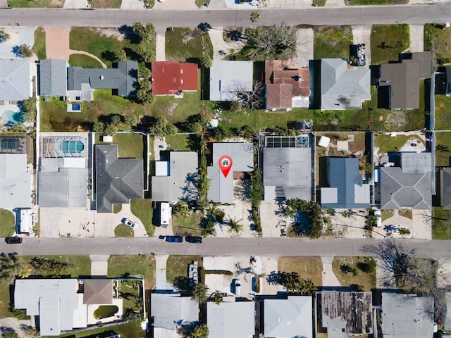 birds eye view of property featuring a residential view