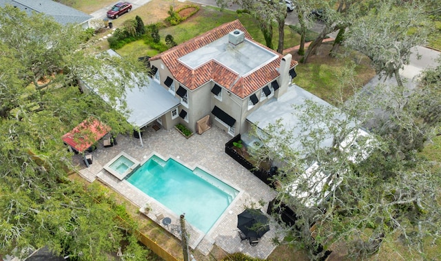 birds eye view of property