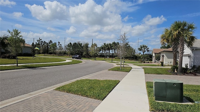 view of street with sidewalks