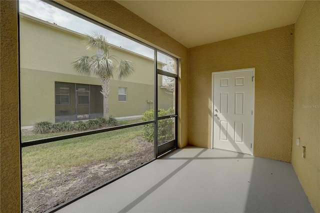 view of sunroom