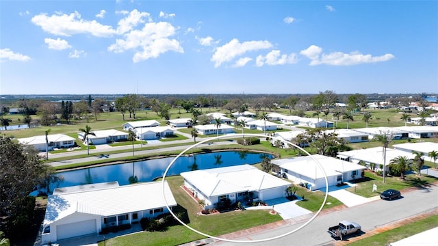 1320 Bottlebrush Dr, Bradenton, FL 34208 - aerial perspective of suburban area featuring a nearby body of water