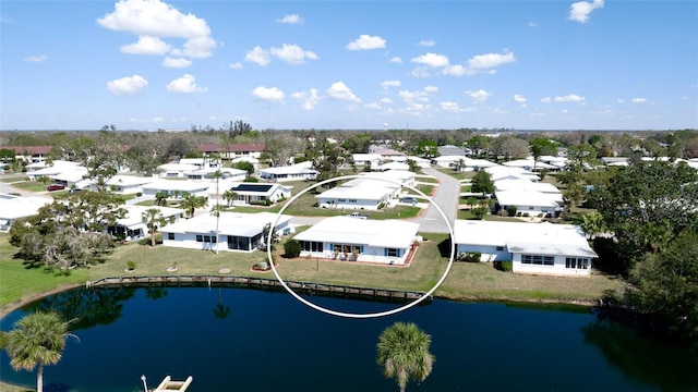 1320 Bottlebrush Dr, Bradenton, FL 34208 - aerial perspective of suburban area with a large body of water