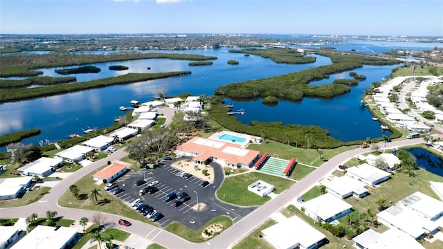 1320 Bottlebrush Dr, Bradenton, FL 34208 - aerial view of property and surrounding area featuring a large body of water