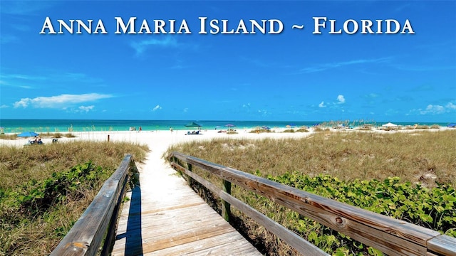 1320 Bottlebrush Dr, Bradenton, FL 34208 - water view featuring local beach