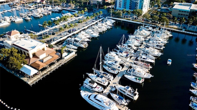 1320 Bottlebrush Dr, Bradenton, FL 34208 - aerial view of a marina and a nearby body of water