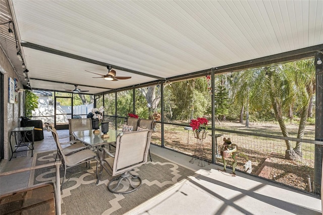 view of sunroom / solarium