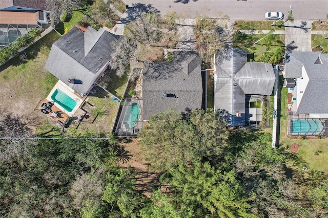 bird's eye view featuring a residential view