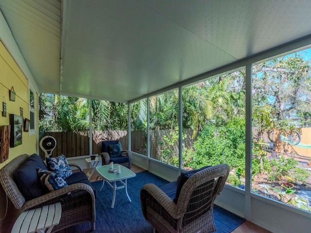 view of sunroom / solarium