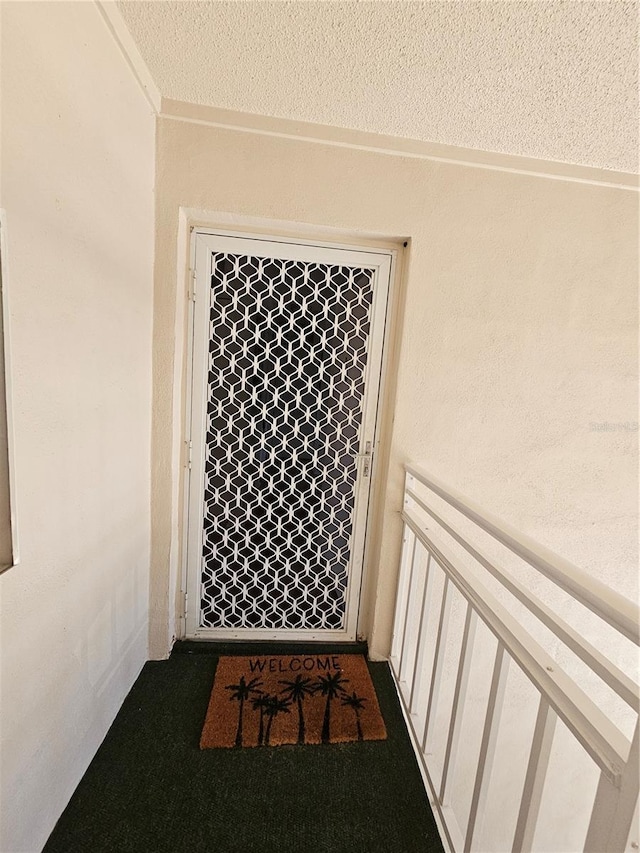 details featuring a textured ceiling