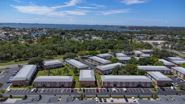 drone / aerial view with a residential view